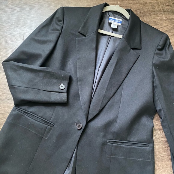 VTG Pendleton 8 black blazer button 100% wool - Picture 10 of 10